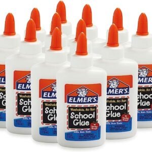 Elmer's Liquid School Glue, Washable, 4 Ounces Each, 12 Count - Great for Making Slime